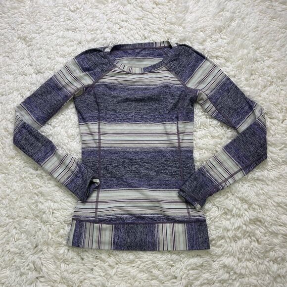Lululemon Race Your Pace Long Sleeve Osaka Stripe - Picture 1 of 6